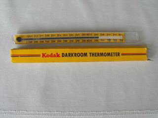 Vintage 1948 Glass Kodak Darkroom Thermometer Eastman Kodak Company