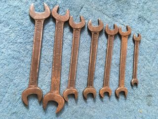 Vintage Superslim And Britool Spanners Plus Others.  For Sizes