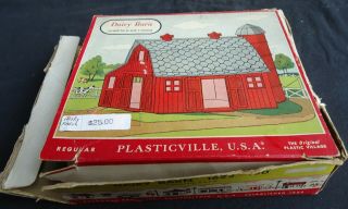 Vintage O Gauge Plasticville Dairy Barn In The Box