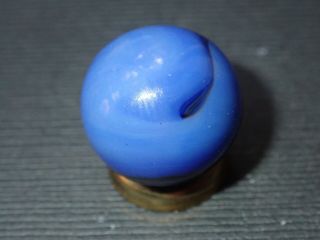Vintage Marbles Christensen Agate CAC Blue UV Reactive Swirl 39/64 