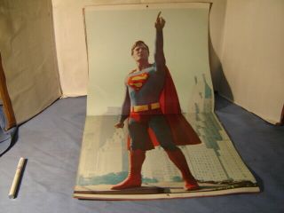 Vintage Superman The Movie 1979 Calendar Cristopher Reeve