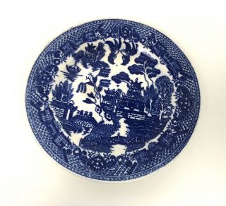 Vintage Made In Japan Blue Willow Plate 6 "