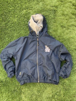 Vintage La Dodgers Mlb Baseball Blue Jacket Gear For Sports Men’s Small