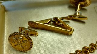 Vtg G I Joe,  Jewelry Set for Boys - Cufflinks,  Bracelet,  Tie Clip,  Keychain - I O B 3