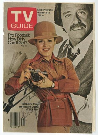 Bernadette Peters - Actress,  Singer - Autographed Vintage Tv Guide Cover