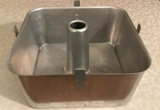 Vintage Wear - Ever No.  2740 2 Pc Square 9x9x4 Aluminum Angel Food Cake Pan Usa Guc