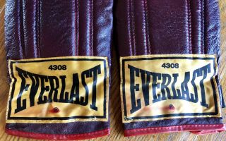 Everlast 4308 weighted speed bag boxing gloves.  Vintage 3