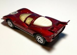 Vintage Corgi Juniors Whizzwheels Red Ferrari 512 S White Interior 1/64 Diecast 2