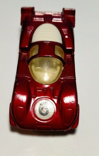 Vintage Corgi Juniors Whizzwheels Red Ferrari 512 S White Interior 1/64 Diecast 3