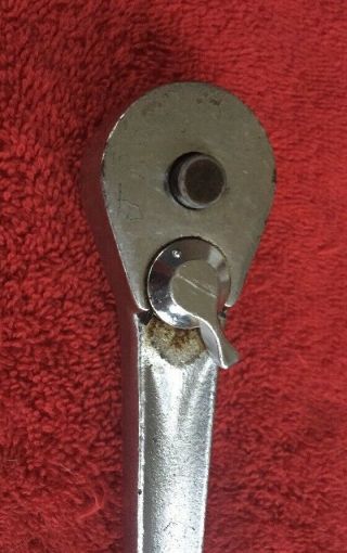 VINTAGE CRAFTSMAN - V - SERIES 1/2 INCH DRIVE RATCHET NO.  44975 WITH QUICK RELEASE 3