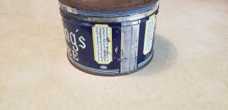 Vintage 1 Pound Manning ' s Coffee Tin Can San Francisco 4