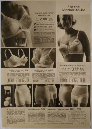 70 ' s Vintage PAPER PRINT AD Cling - alon nylon nude sheer women lingerie underwear 2
