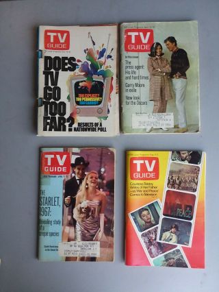 11 Vintage Tv Guides 1960s/70s Nyc Metro Edition