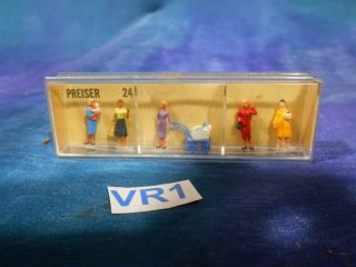 Vintage Preiser Germany 24 Ladies & Babies Ho Scale Rr Figures Lk Merten Vr1