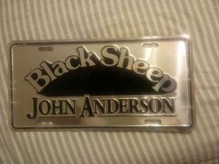 Vintage John Anderson Black Sheep License Plate Nos Country Music