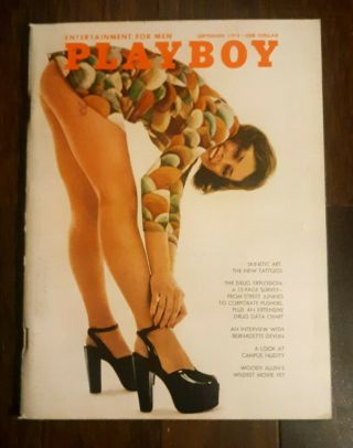Vintage Playboy,  September 1972.  Immaculate Cond.  " Campus Nudity ",  All Nude Pics