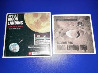 Vintage 1969 Apollo Moon Landing 21 Stereo Pictures Viewmaster W/booklet