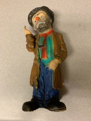 Vintage 1960’s Emmett Kelly Willie The Clown Rubber Squeaky Toy Doll