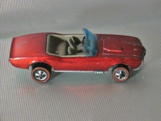 Vintage 1967 Hot Wheels Redline Custom Pontiac Firebird Metallic Red