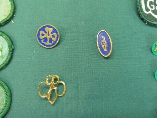vintage Girl Scout/ Brownie/ Cadet badges,  pins & sterling ring 4
