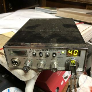 Vintage Cobra 25ltd 40 Channel Cb Radio,  Vg Cond.  Lights Up; Fast S&h