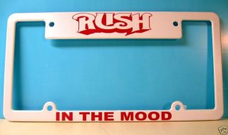 Rush License Plate Frame - In The Mood - Vintage