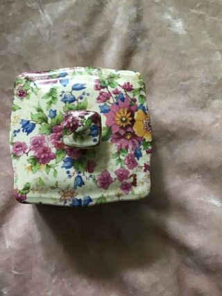 Vintage Royal Winton Chintz Butter/cheese Dish - - Top/lid Only 1950 