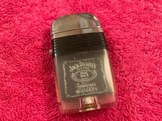 Rare Vintage Black Jack Daniels Whiskey Cigarette Lighter Scripto Vu