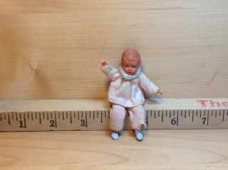 Vintage Caco Baby Dollhouse Doll 1:12 Boy Toddler
