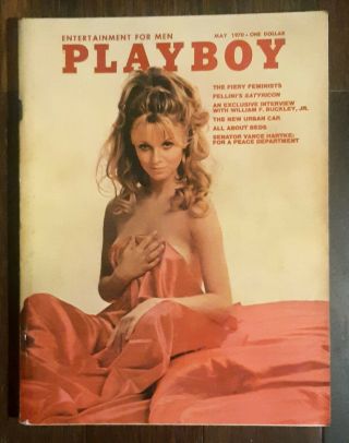 Vintage Playboy,  May 1970.  Fantastic Cond.  Full Nude Pictorials Buckley Jr.