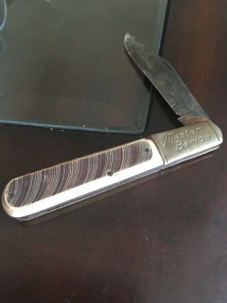 Vintage Master Barlow Pocket Knife By Colonial Prov.  U.  S.  A.