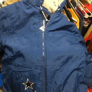 Vintage - Nfl - Dallas - Cowboys - Puff - Coat - Hood - Jacket - Mens - Xl - Pro - Line - Logo