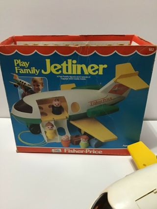 Vintage Fisher Price Play Family Little People Jetliner With No Accessories