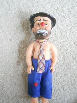 Vintage Emmett Kelly - " Willie The Clown " 12 " Doll