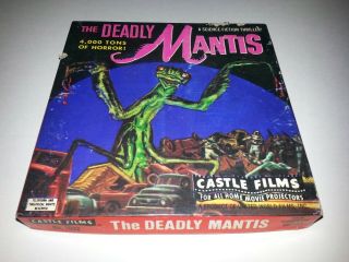 Vintage Horror 8 Film Reel The Deadly Mantis 8mm Giant Monster Sci - Fi