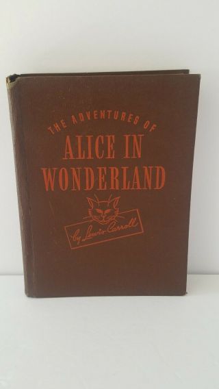 Vintage 1945 The Adventures Of Alice In Wonderland By Lewis Carroll