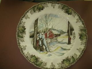 Vintage Johnson Bros.  Friendly Village Sugar Maples Dinner Plate