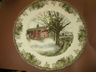 Vintage Johnson Bros.  Friendly Village Autumn Mist Dinner Plate