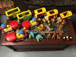 Vintage Fisher Price Little People Circus Train