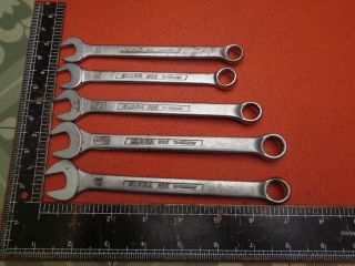 Set Of 5 Vintage Elora 205/203 Combination Spanners Metric Imperial Lotelr25f