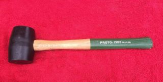 Vintage Proto No.  1368 Rubber Mallet With Proto Handle Made In Usa