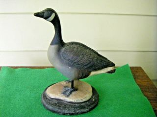 Vintage Plasti - Duk Miniature Goose Decoy Figurine Neumann & Bennett