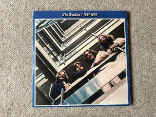 The Beatles 1967 1970 Blue Album Uk Vintage Double X2 Vinyl Lp Apple Pcsp 718