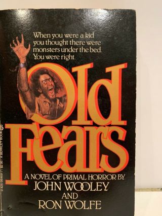 Vintage 1984 Horror Pb " Old Fears " By John Wooley & Ron Wolfe