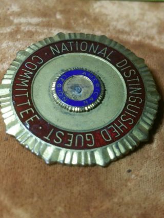 Vintage Enamel American Legion Lapel Pin Large 1 " 7/8 Inch Diameter Rare 1900 " S