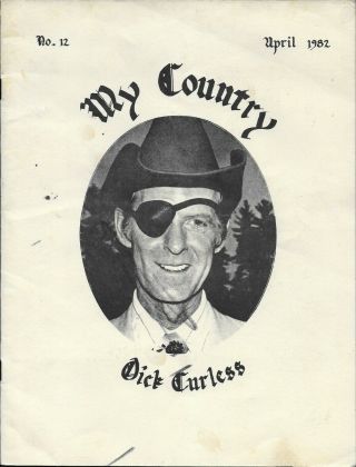 Vintage Maine Country Music Dick Curless My Country April 1982 Listing Others