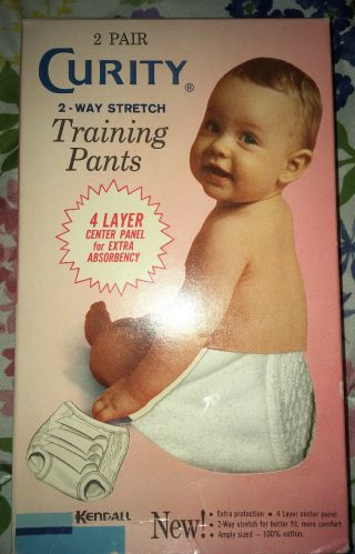 Vintage Curity Training Baby Pants,  Size 2 23 - 28 Lbs
