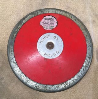 Vintage Nelco Discus 1k Red Metal First Place