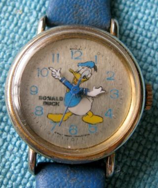 Vintage Disney Donald Duck Character Windup/mechanical Wristwatch - Bradley