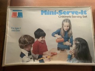 Vintage 1979 Tupperware Toys Mini Serve It Children 